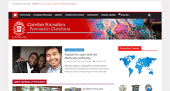 Desktop Screenshot of claretianformation.com